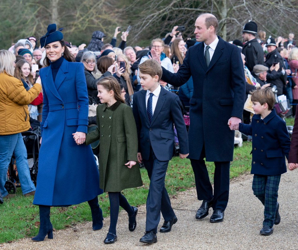 Kate had attended the Christmas Day service at Sandringham with her family