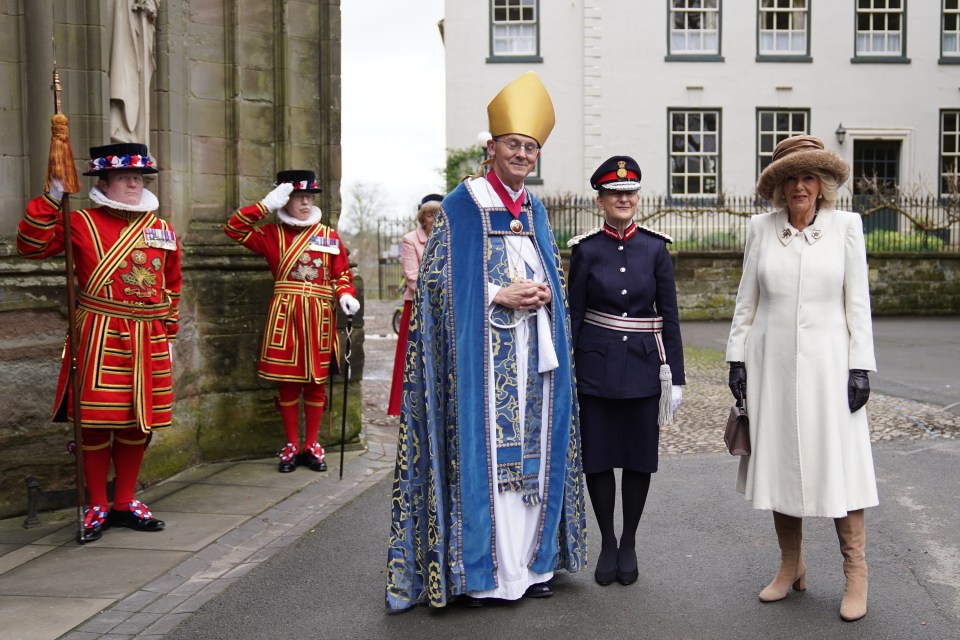 The Queen is deputising for the King in the ceremony, a first for a Queen Consort