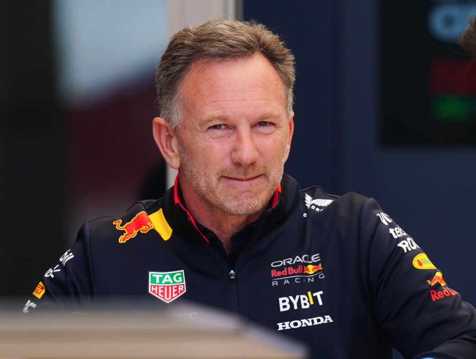 Horner pictured at training in Bahrain today