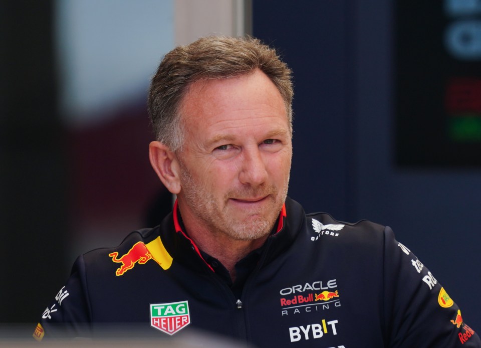 Christian Horner pictured earlier today before the practice at the circuit