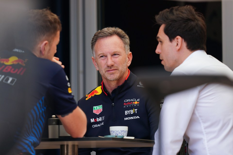 Horner pictured at training in Bahrain today