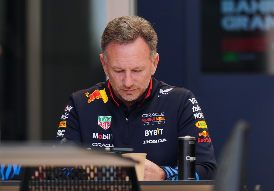 The F1 boss is at the final testing practice in Bahrain before tomorrow's F1 season opener