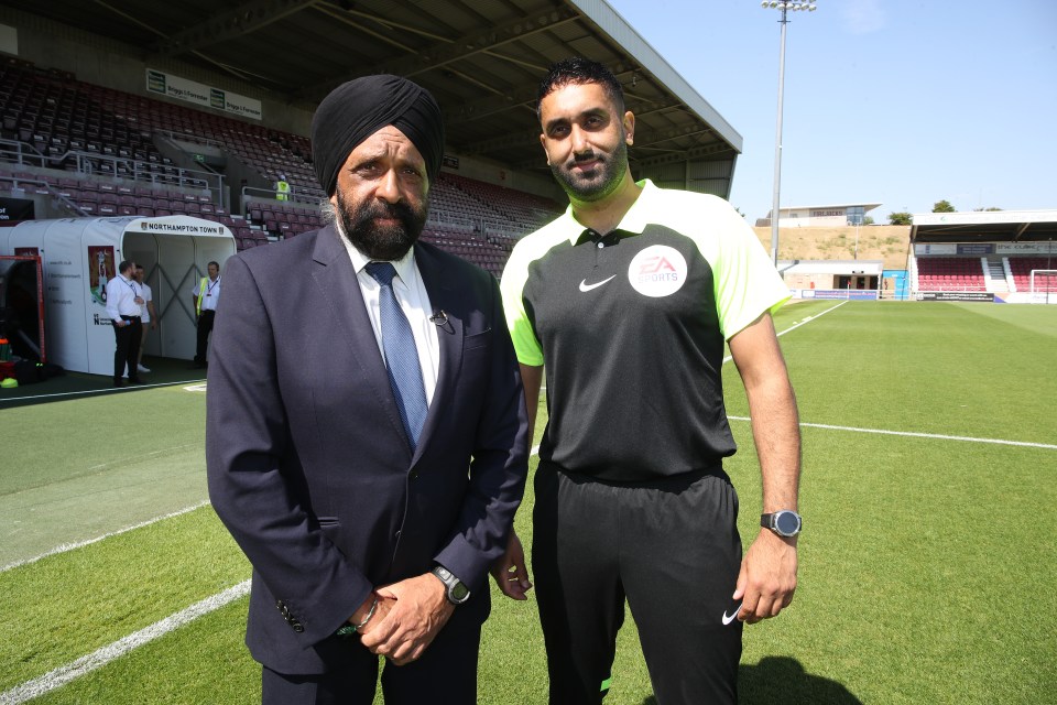 Gill is following in the footsteps of his refereeing father