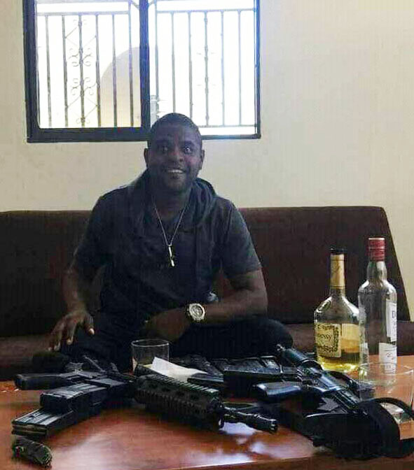 The gun-touting gangster warlord wants to overthrow the government