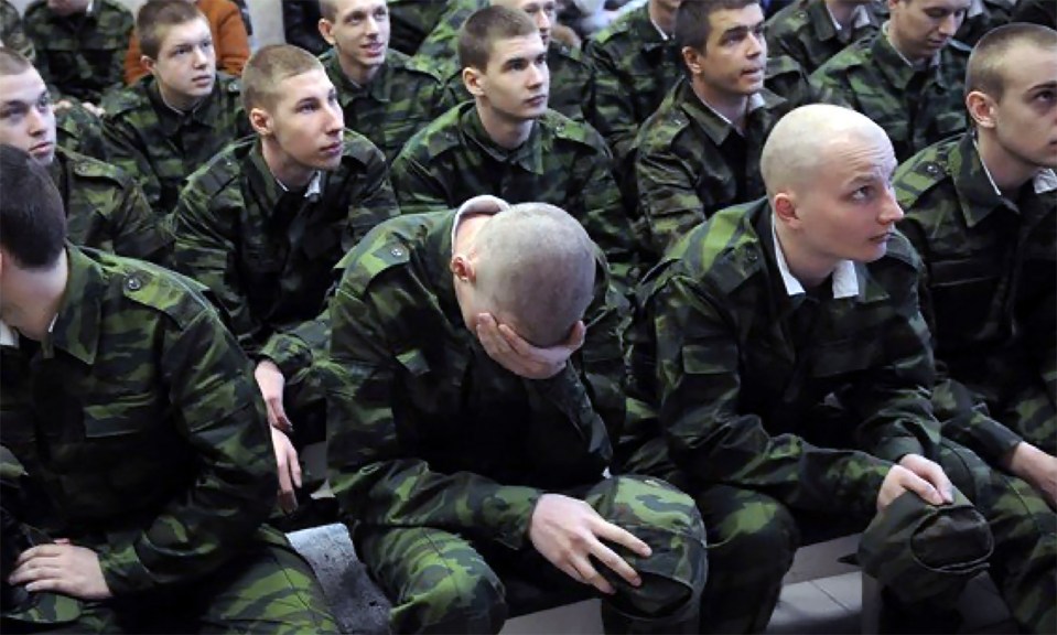 Russian conscripts in Putin's army