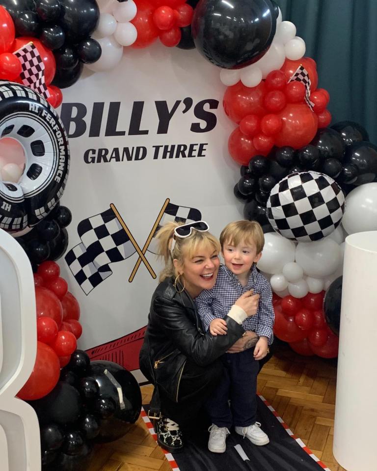 Sheridan shared a sweet picture on her son's third birthday