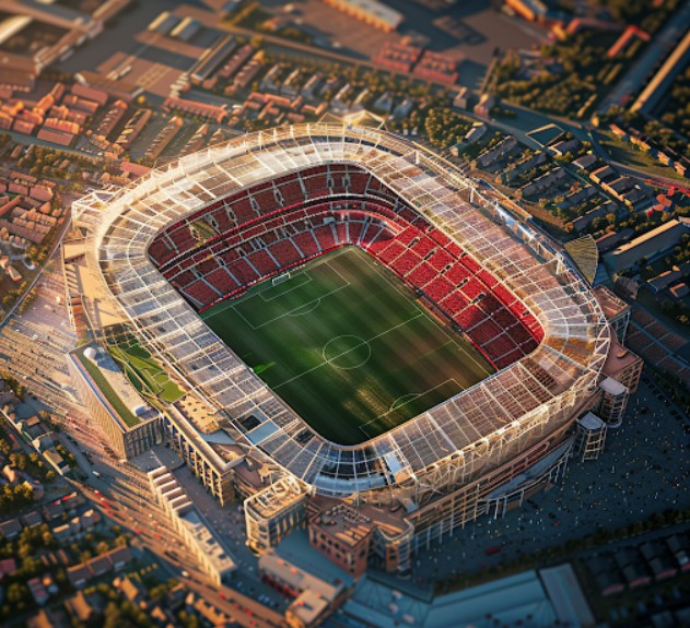 AI has created images of what the new stadium could look like