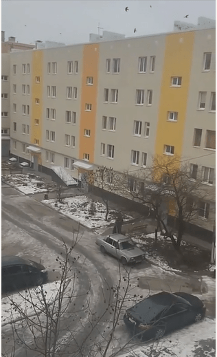 Residents filmed the sound of the terrifying sirens blasting in the Russian city of Belgorod close to Ukraine