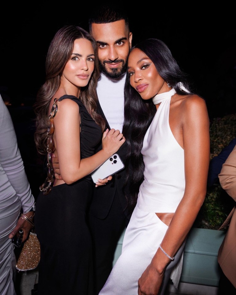 Nada and Umar with Naomi Campbell