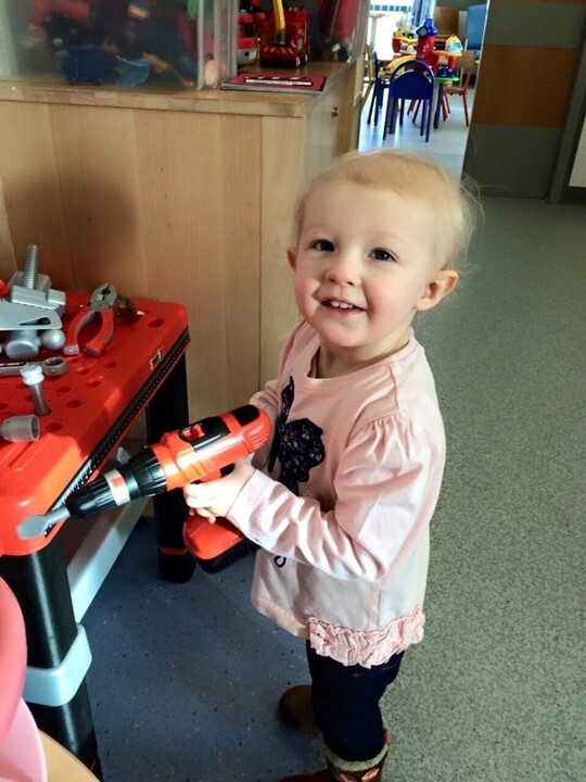 Little Grace Frazer was diagnosed with cancer aged 18 months