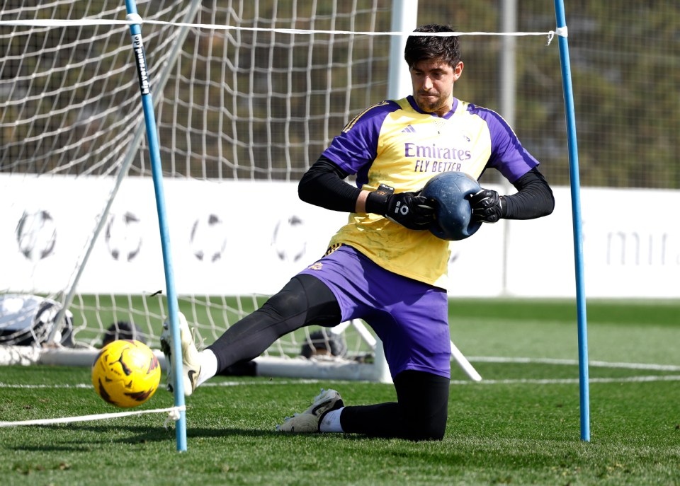 Courtois hasn't played a minute of action this campaign after his pre-season injury