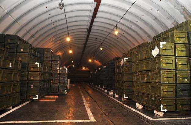 The Kolbasna ammunition depot is a huge warehouse full of 20,000 outdated Soviet artillery, bombs, and other deadly explosives