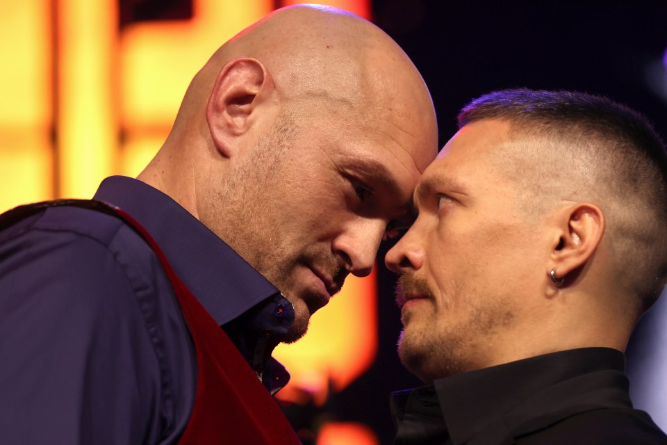 Fury facing off with Oleksandr Usyk