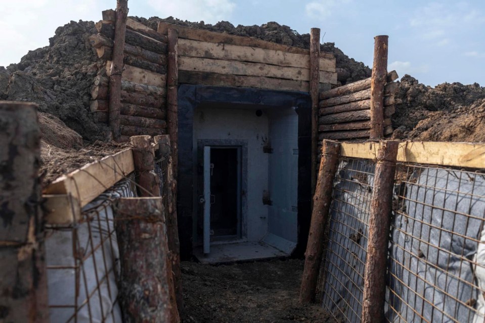 Kyiv's forces are also building underground bunkers inside their trenches