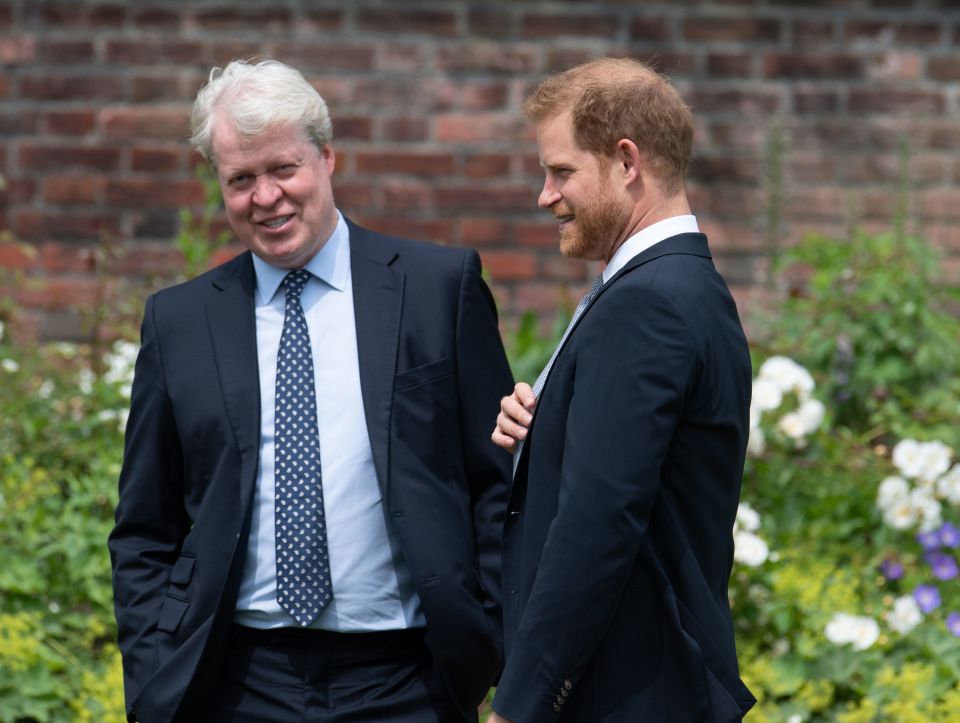 Prince Harry with his uncle at Kensington Palace in 2021