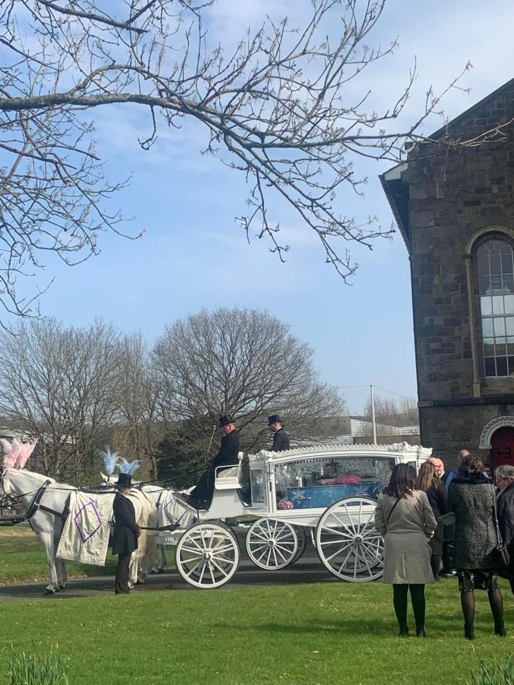 The family were furious with the decision by the Attorney General not to increase Newman's 'soft sentence' (pictured: the children's funeral)