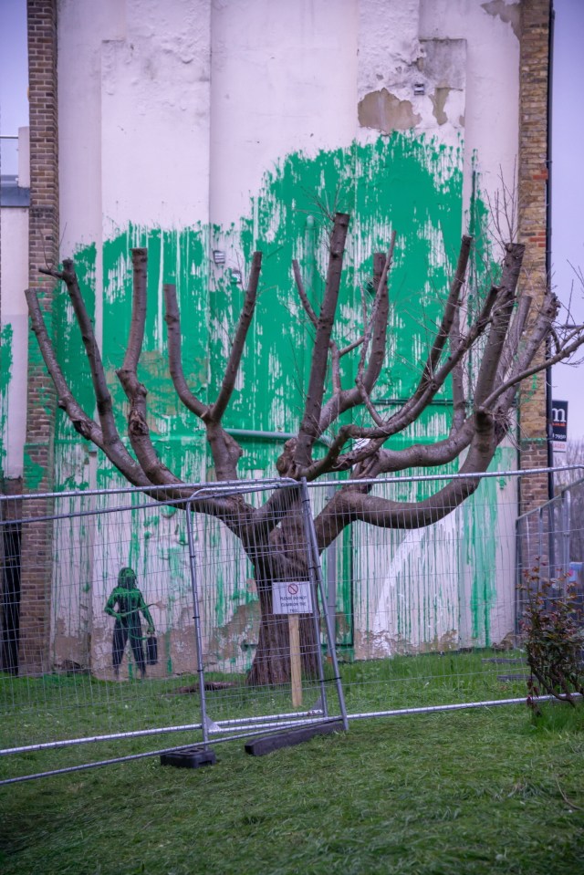 The new Banksy appeared earlier this month in Finsbury Park, North London