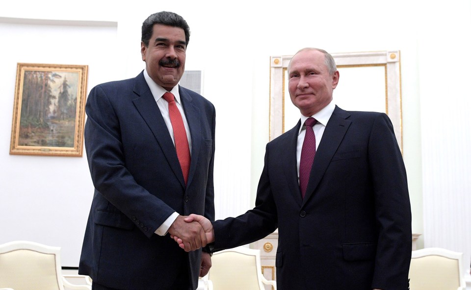 Vladimir Putin with the President of Venezuela Nicolás Maduro