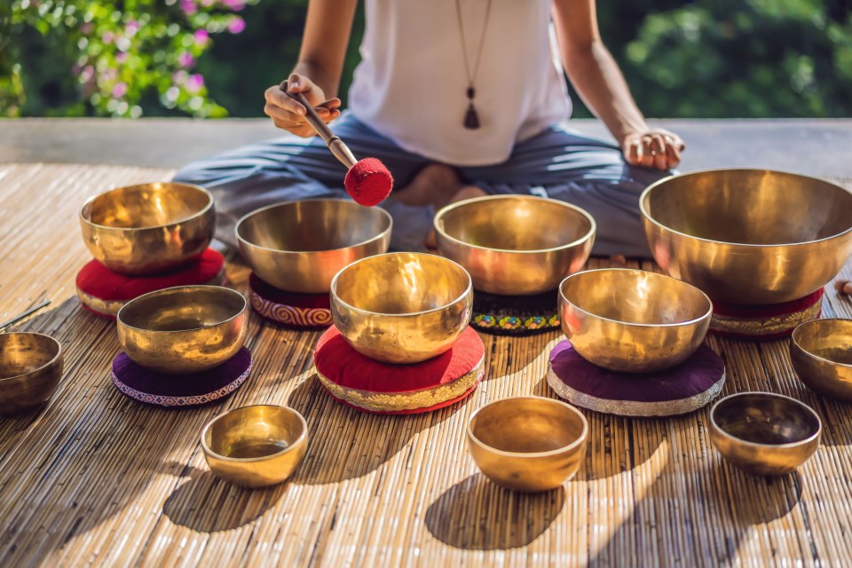 Sound baths, like meditation, can help us tap into alpha and theta brainwaves