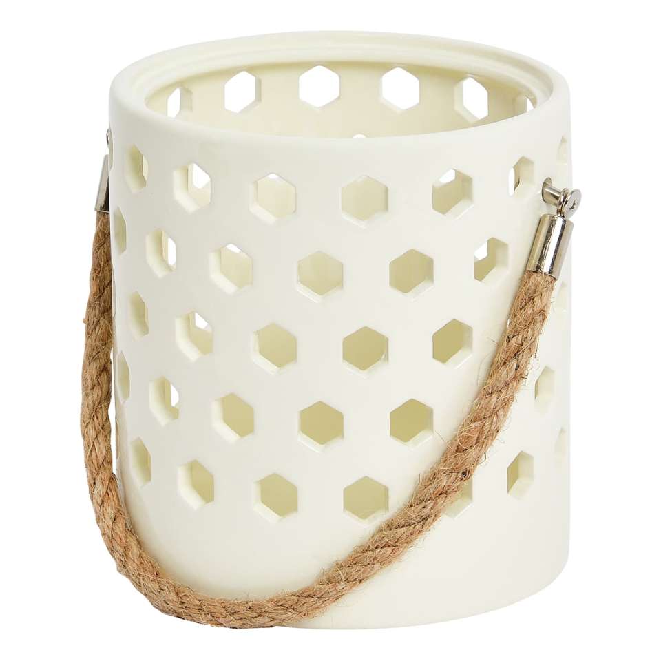 Fiona recommends illuminating your space with this £5 'Coastal Life Ceramic Lantern'