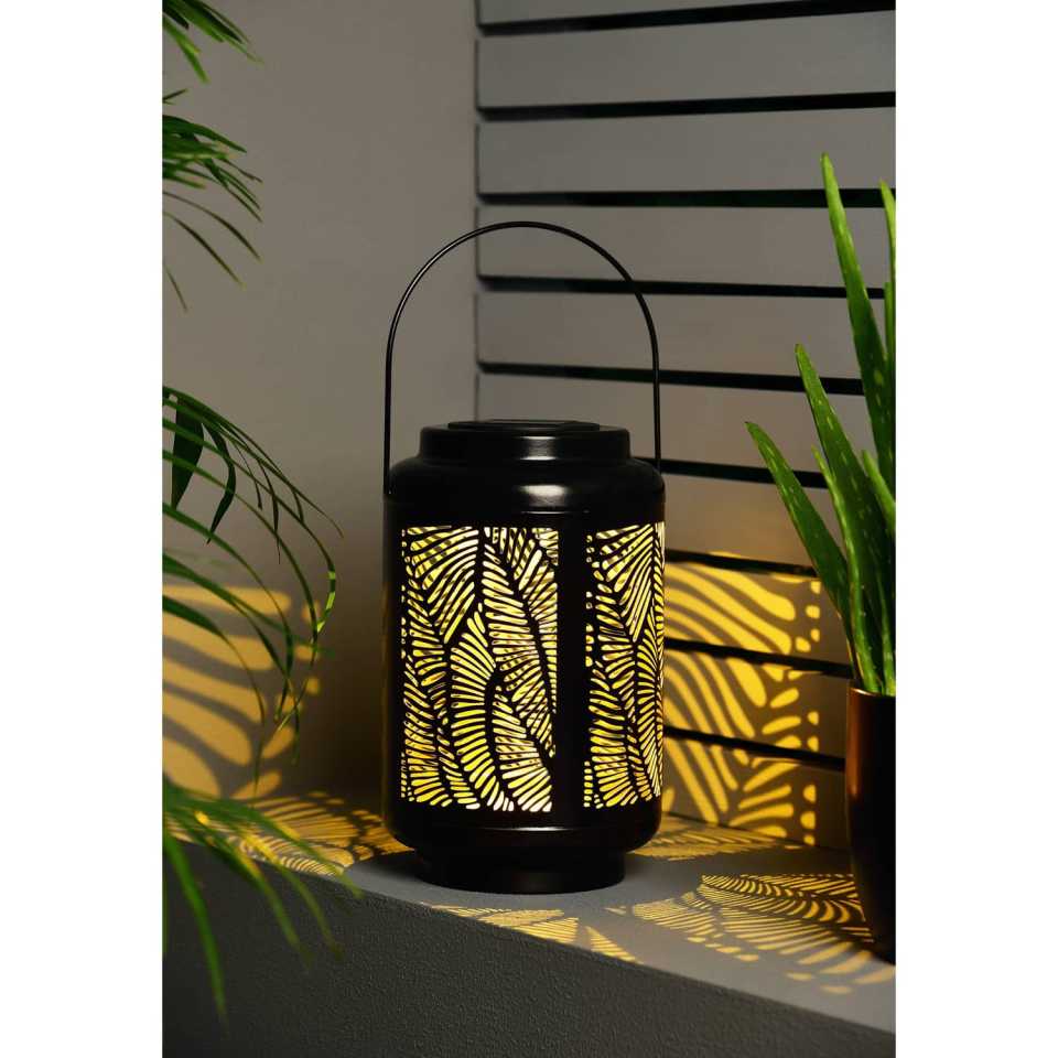 The 'Urban Nature Solar Powered Metal Lantern' has been reduced from £10 to £8 in B&M's sale