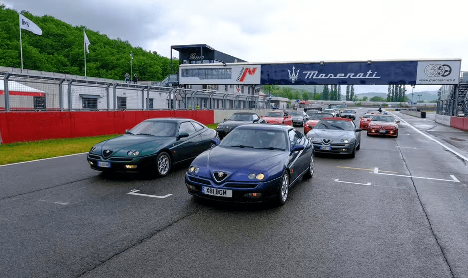 The motor was later put through its paces on the race track