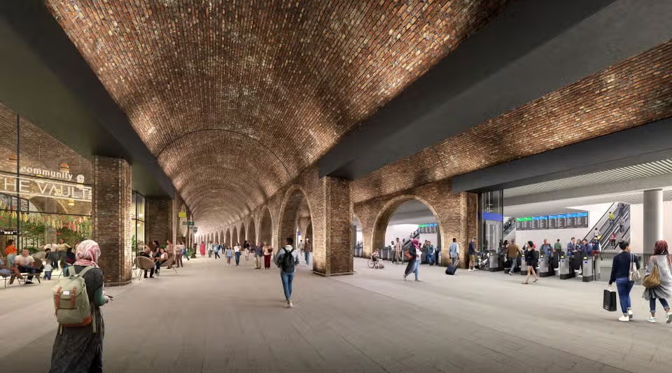 The plans show increased concourse space with retail and business opportunities