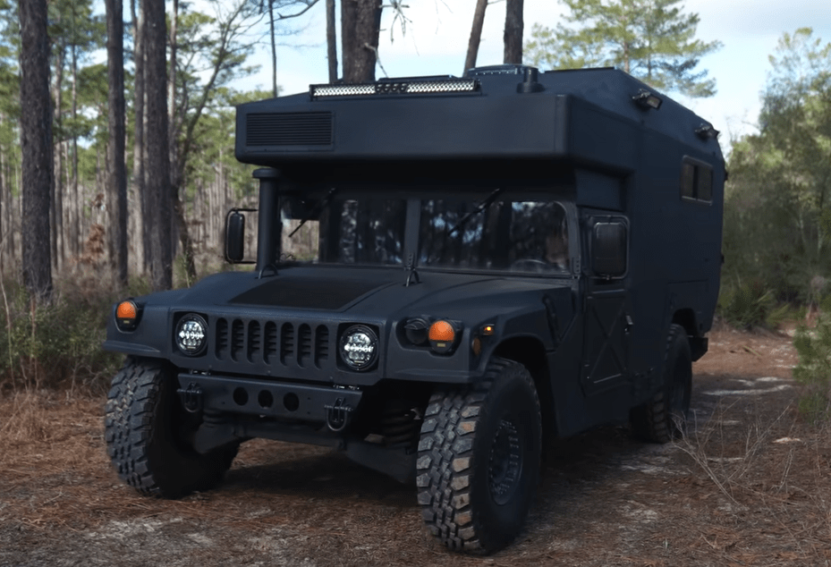 A team of campervan enthusiasts turned this former military ambulance into a tiny home on wheels