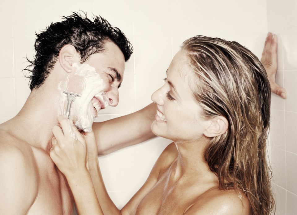 Letting your partner shave you can be a bonding experience