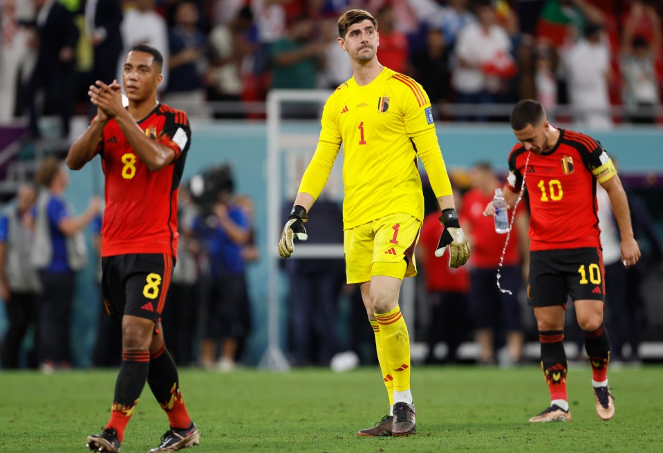 Thibaut Courtois' Belgium future is up in the air due to a spat with manager Domenico Tedesco