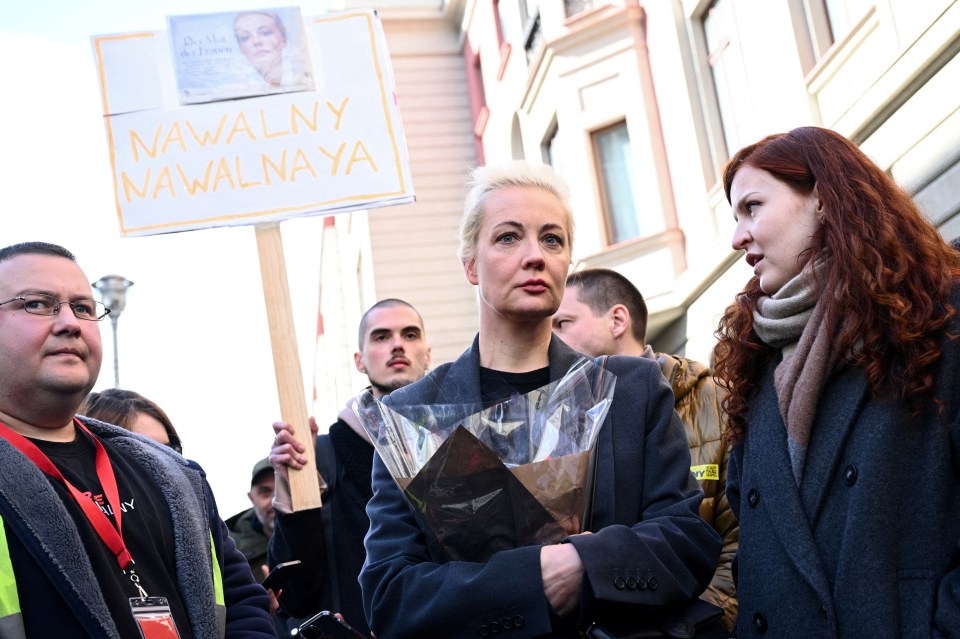 Navalny’s widow puts on a brave face for the march at noon today