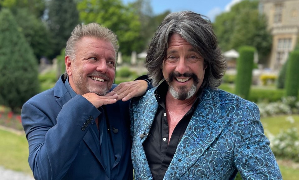 Martin and interior design expert Laurence Llewelyn-Bowen on a Homes Under The Hammer celeb special