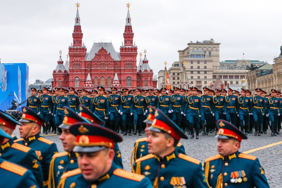 The parades are intended to show off Russia's military might and bolster patriotism