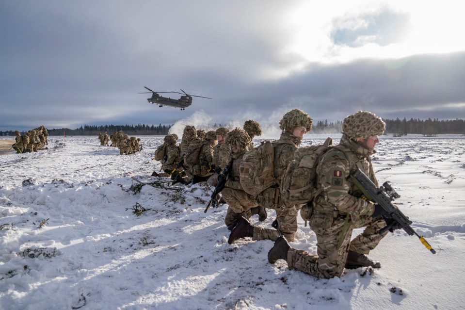 Nato forces training 80 miles from the Russian border