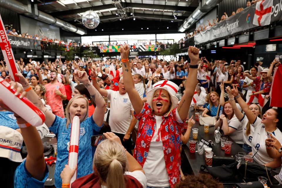 England fans will be swarming around the capital to soak in the fan atmosphere