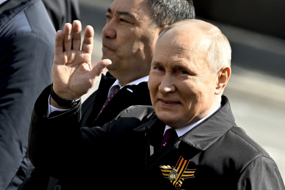 Putin pictured at the low-key Victory Day parade last year