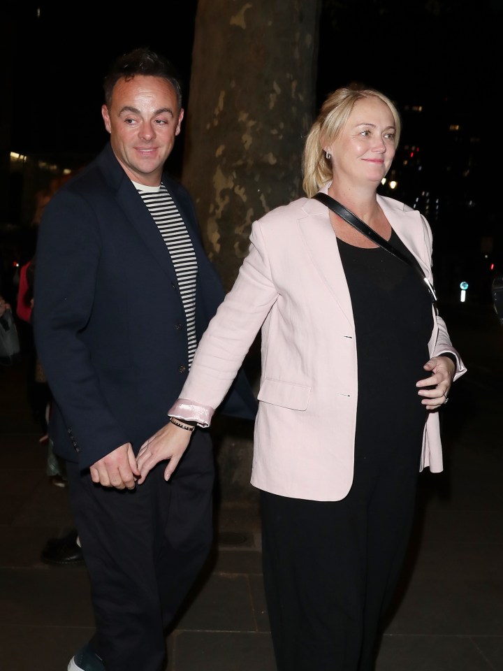 Ant McPartlin and his pregnant wife Anne-Marie have been snapped on a date night