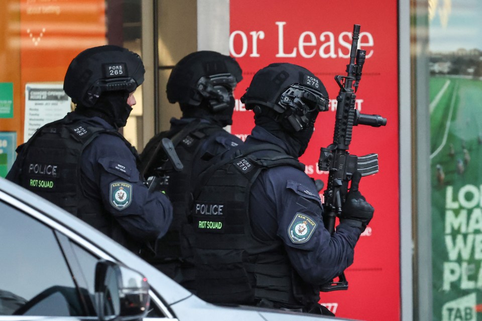 Police enter the Westfield Bondi Junction shopping centre