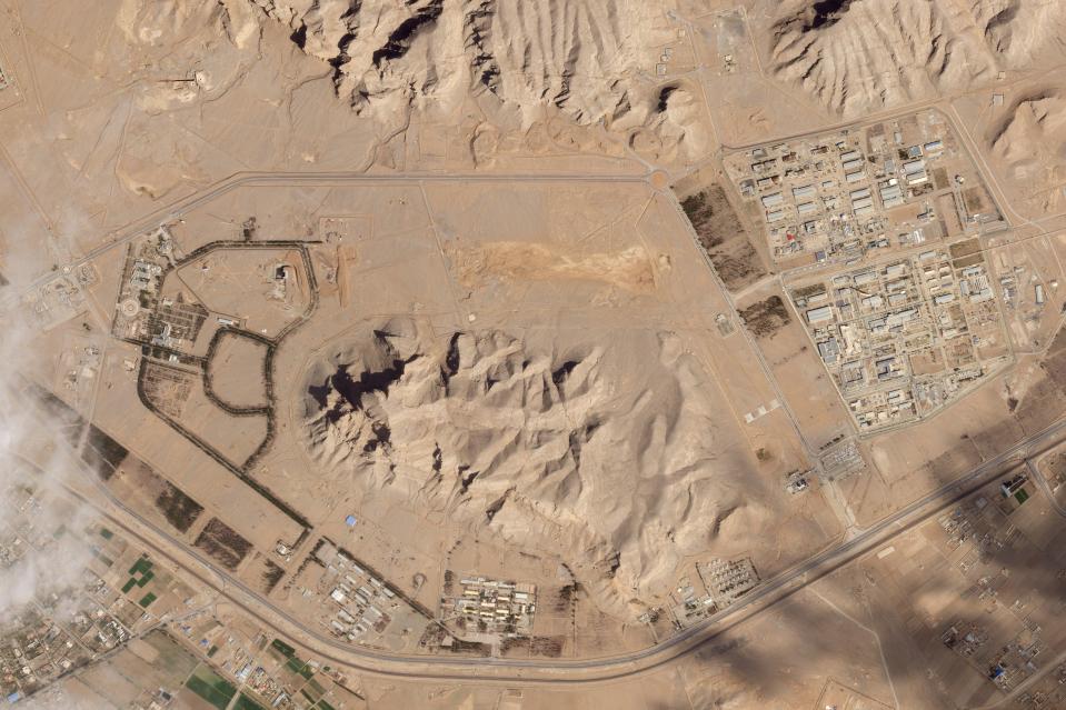 Satellite image of Iran’s Isfahan nuclear site on April 4