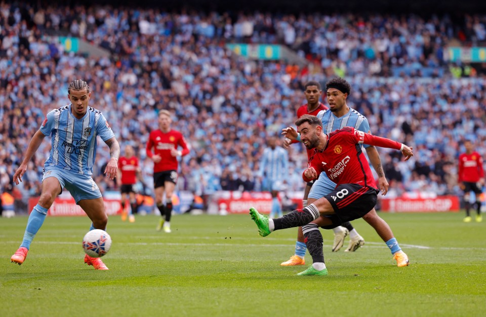 Bruno Fernandes made it 3-0 to the Red Devils