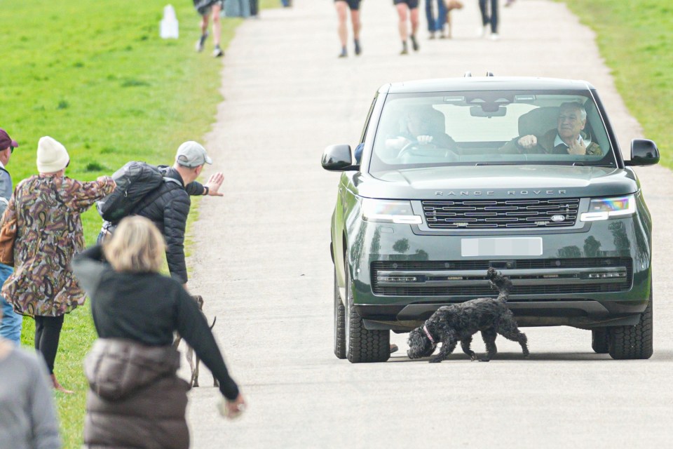 Prince Andrew nearly ran over a dog in Windsor