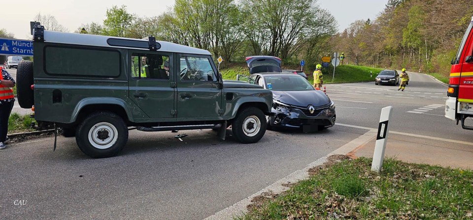 A Land Rover was also involved in the collision