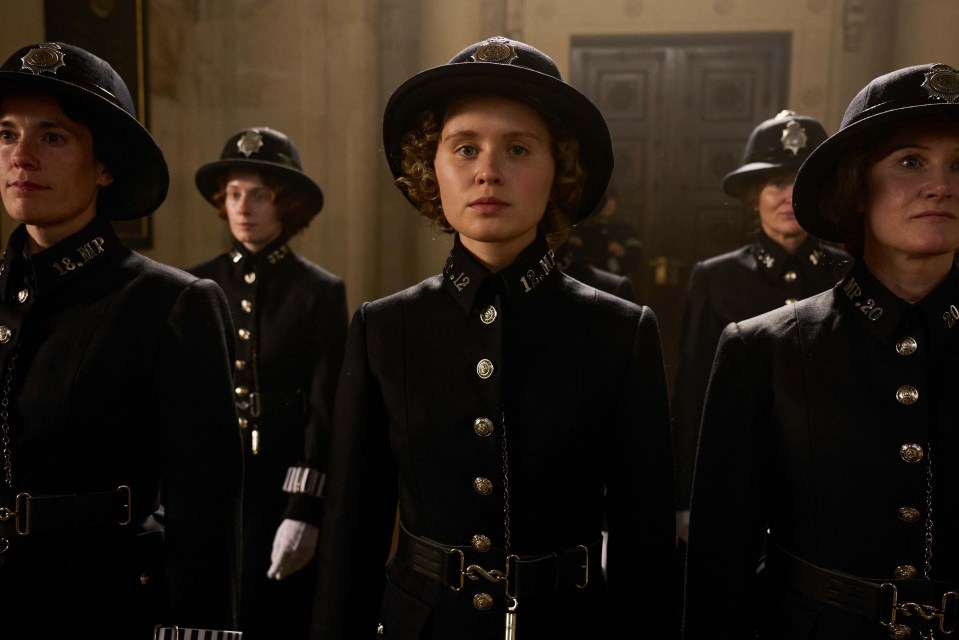 Eliza Scanlen is Violet ­Davies, one of a first wave of female officers dispatched to the West End