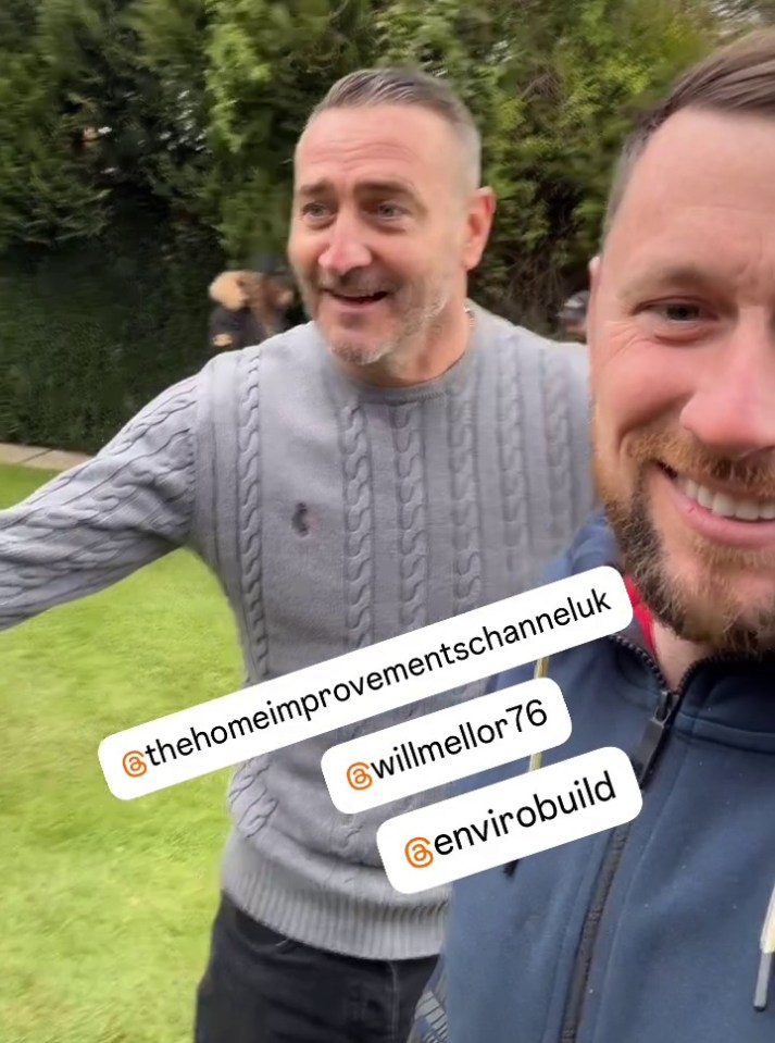 Corrie star Will Mellor has revealed his incredible garden transformation