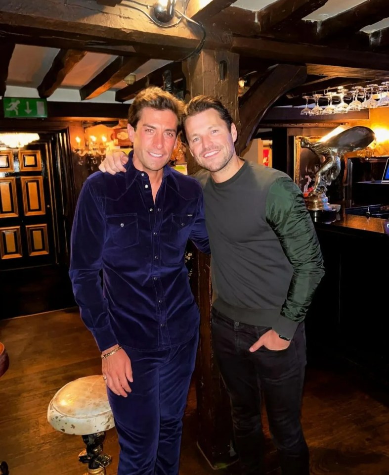 Best pal Mark Wright attended the gig to support his mate