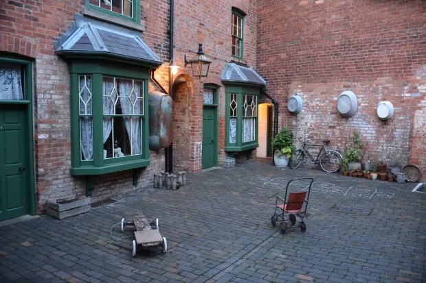 The tiny terraced houses were literally built back-to-back around a communal courtyard