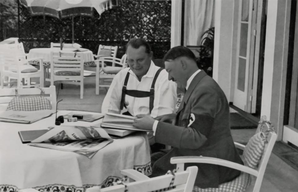 Göring seen with Adolf Hitler at the Obersalzberg, one of Hitler’s well-known residences