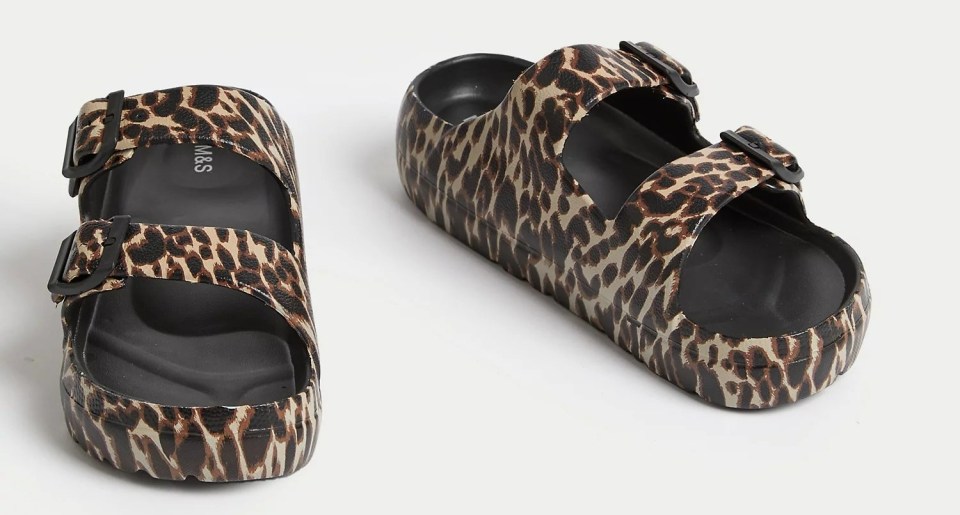 These leopard print sandals have been dubbed the "sandals of the summer" by fashion fans