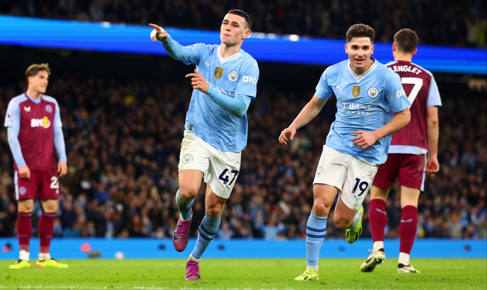 Phil Foden scored a sublime hat-trick for Manchester City against Aston Villa