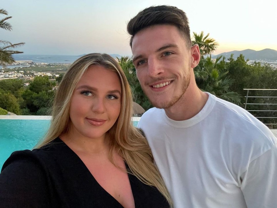 Declan Rice has been with girlfriend Lauren for eight years